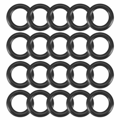 20pcs Black Nitrile Butadiene Rubber   O-Ring 3.8mm Inner Dia 1.2mm Width  KD *r