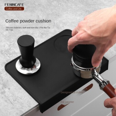 Tapis Barista Tapis De Tassage Café En Silicone - Accessoire Barista Avec Emplacement Pour Tamper Et Brosse - Anti-dérapant Station Barista Maison