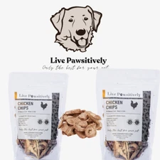 Freeze Dried Chicken hearts Single ingredient dog/cat  treat, 2 pack special