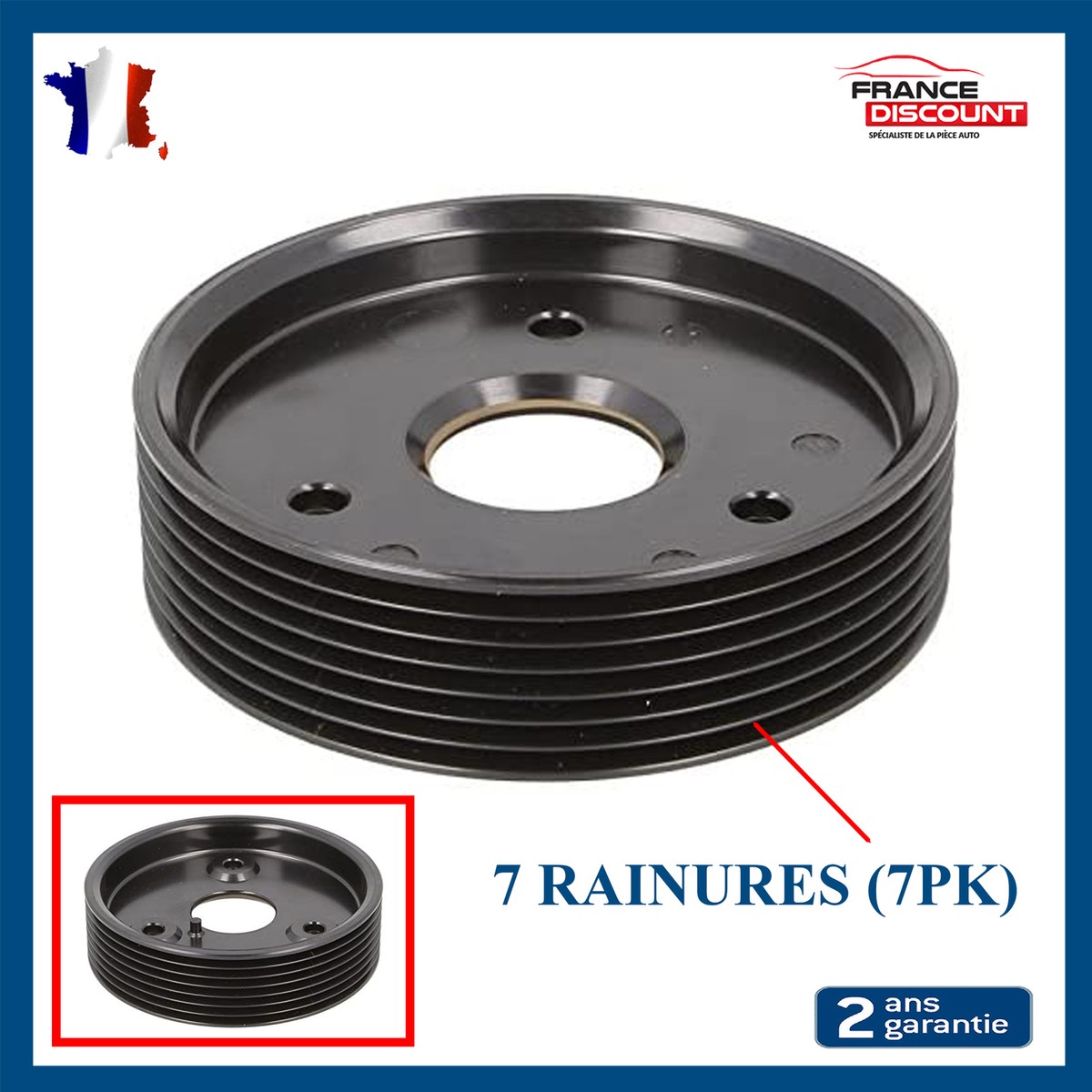 Poulie D'alternateur Pour Master II 2.5 DCI - Réf. 8201088953 | Neuf Garantie 2 Ans