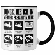 Trendation - Züge Tasse Ich Liebe Züge Geschenk Eisenbahner Modelleisenbahn Lust