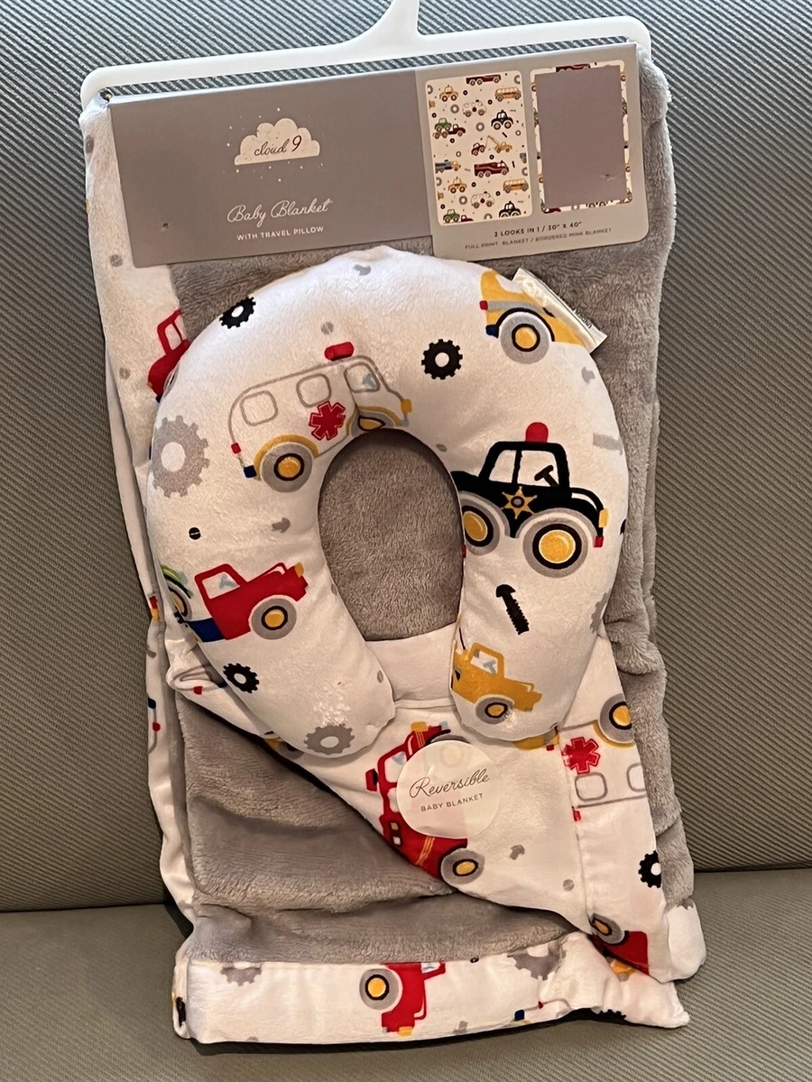 Cloud 9 baby top blanket with travel pillow