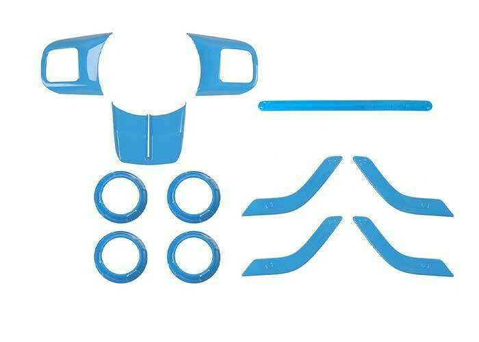 Kit de 12 piezas de molduras decoración cubierta embellecedores juego para Jeep Wrangler JK 2011-2018 Foto 4 de 4