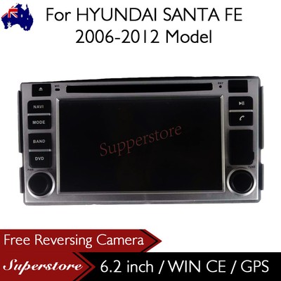 6.2'' Car DVD GPS Navigation Heard Unit Stereo For HYUNDAI SANTA FE 2006-2012
