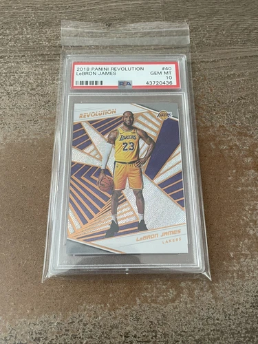 2018-19 Panini Revolution NBA LeBron James (1st Lakers Card) #40 PSA 10 GEM MINT