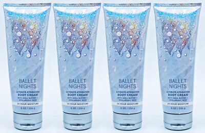 4 Bath Body Works BALLET NIGHTS Ultimate Hydration Body Cream Lotion 8 oz