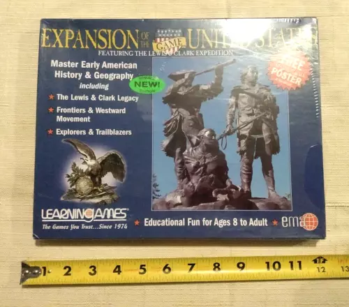 Lewis & Clark Learning Games Expansion of the U.S. Game New & Sealed NIP