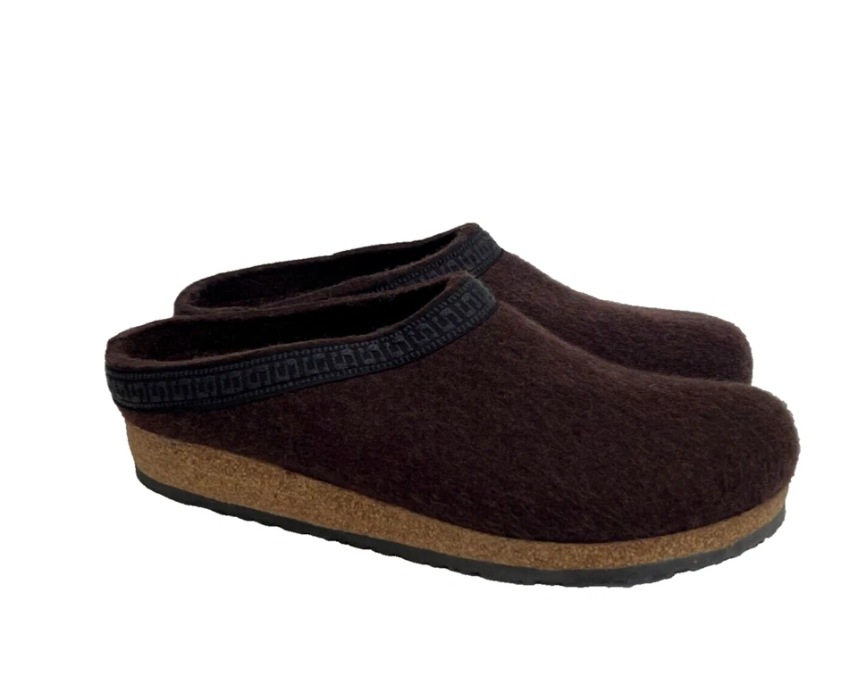 Zueco de fieltro de lana para mujer Stegmann suela de corcho M108 ciruela talla 9,5 Foto 2 de 4