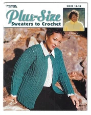 Leisure Arts ~Plus Size  to Crochet Sizes 14-3X-Leaflet # 3530