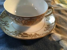 Noritake China - Tea Cup and Saucer - # 16034 Christmas Ball Pattern???