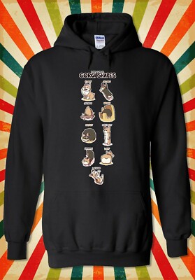 Know Your Corgi Shape Hund cool lustig Männer Frauen Unisex Top Hoodie Sweatshirt 2181