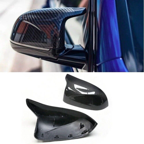 Real Carbon Fiber Side Mirror Cover Caps Replace For BMW F97 X3M X4M F95 X5M X6M