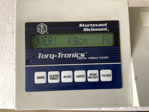 STURTEVANT RICHMONT 10LB 10I 1012300 TORQ-TRONICS DIGITAL TORQUE TESTER 333 - Picture 12 of 18