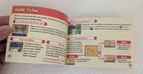 (Solo Manuale) POKEMON MYSTERY DUNGEON RED RESCUE TEAM GameBoy Advance Bello! - Foto 16 di 17