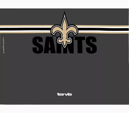 NEW ORLEANS SAINTS, 24oz DOUBLE WALL, TUMBLER FROM TERVIS WITH LID INCLUDED - Picture 2 of 4