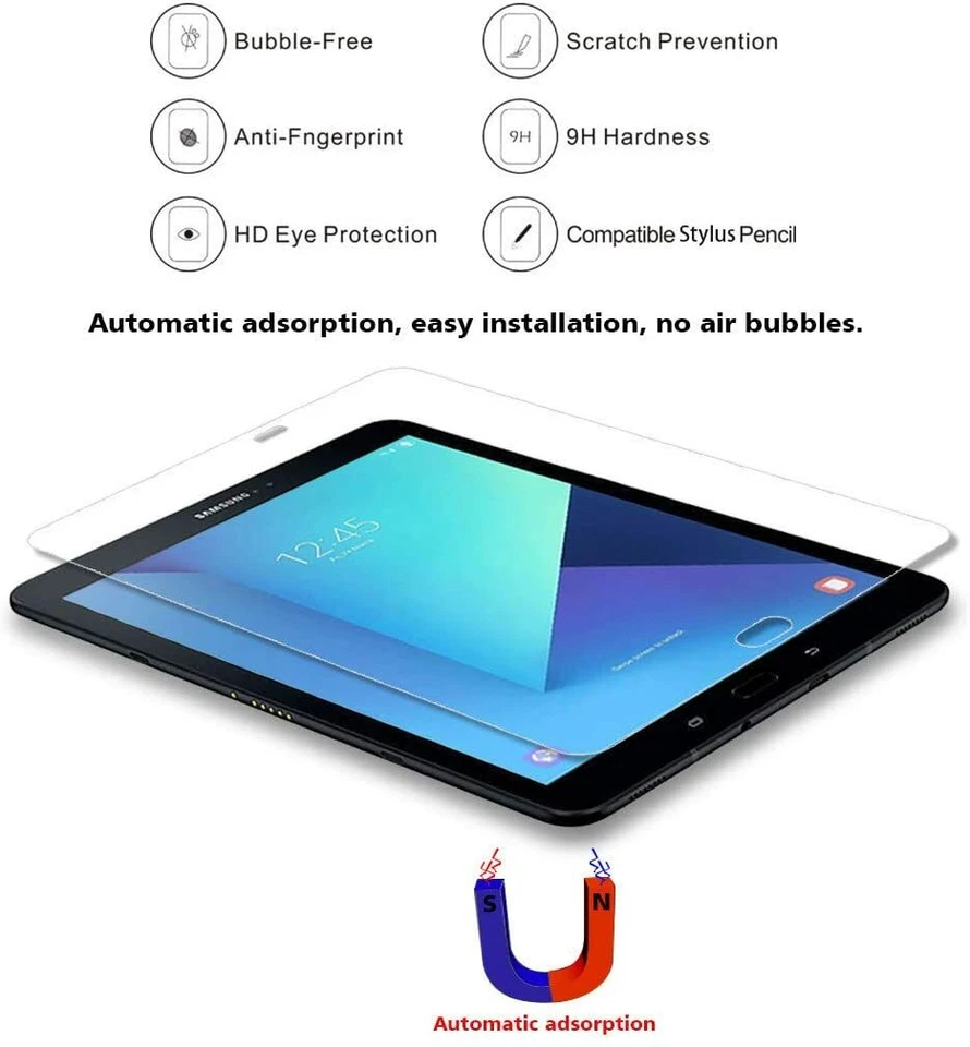 2-Pack Tempered Glass Screen Protector For Samsung Galaxy Tab S2 9.7 T810 T815 - Image 4 of 4