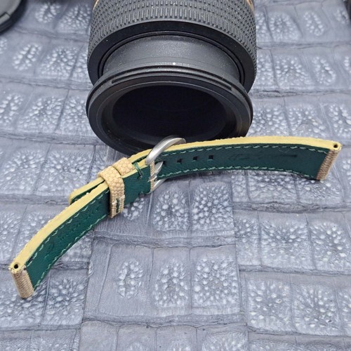 28mm/24mm Canvas Watch Band Bespoke Vintage Minimalist Design - Picture 7 of 9