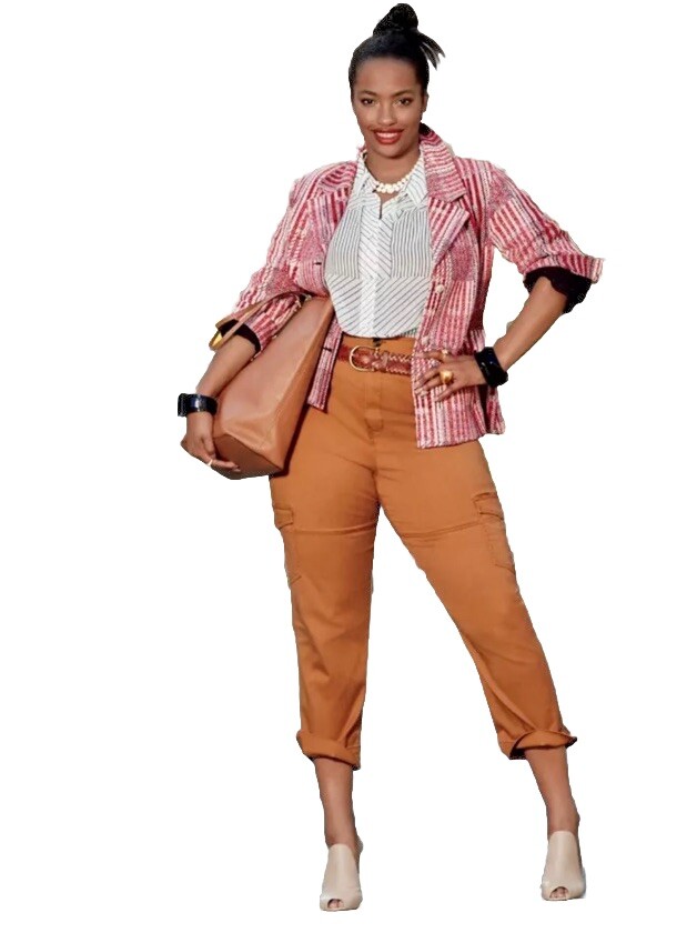 Cabi Small Patchwork Nautical BlazerRed White Nav… - image 3