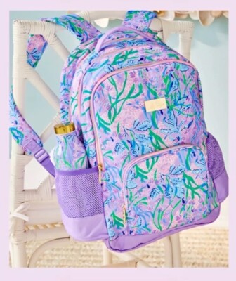 Lilly Pulitzer NWT Printed Backpack Seacret Escape Home | eBay display picture 2