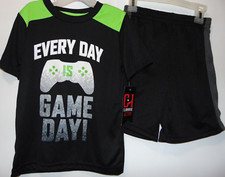 EVERY DAY IS GAME DAY Active Wear Boy's Size 4 Short Set 2 Piece Top Shorts