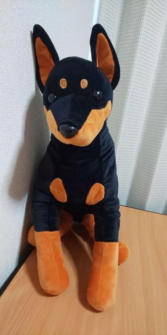 Doberman Dog Soft Stuffed Plush Toy -  - World of