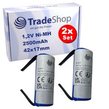 2x BATTERIA 2,5Ah 1,2V Ni-MH per Braun Oral-B Triumph 8900 9000-S 9400 9500 9900