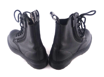 Dr Martens 1460 Pascal Black Soft Leather w/ Zip Boots USA Women's