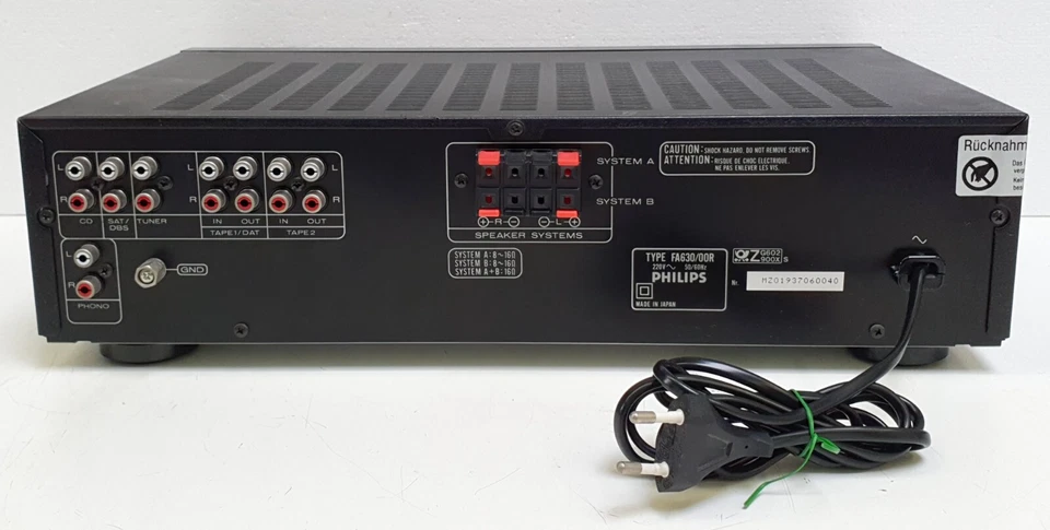 PHILIPS FA 630 Voll-Verstärker Integrated Stereo Amplifier  HIFI Schöne PHONO in - Bild 3 von 4