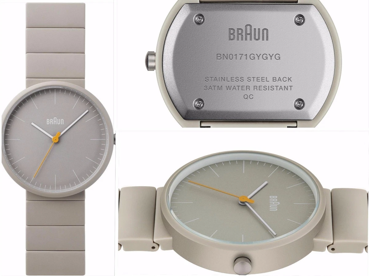 Braun Men's BN0171GYGYG Ceramic Analog Display Japanese Quartz Grey Watch