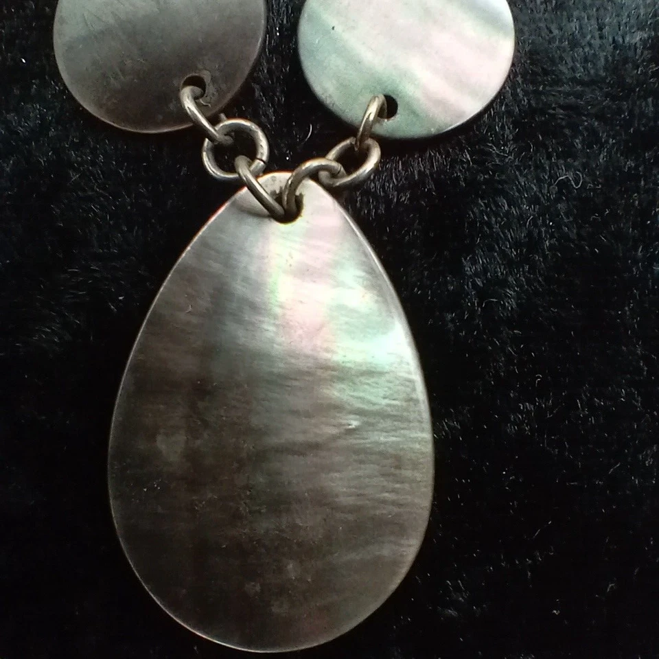 Collar Premier Designs Tahití Madre Perla Plateado Boho Chic 16" Estate Foto 4 de 4