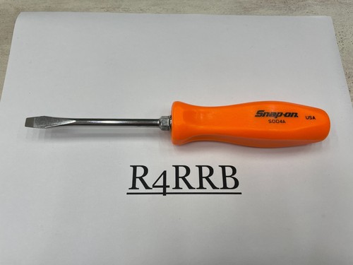 Snap-on Tools USA NEW 2pc ORANGE Hard Handle Flat Phillips Head Screwdriver Set - Picture 9 of 12