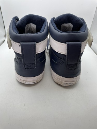 Converse Pro Blaze Strap Leather High Tops Youth 5 Navy 670508C Lace up - Picture 5 of 10