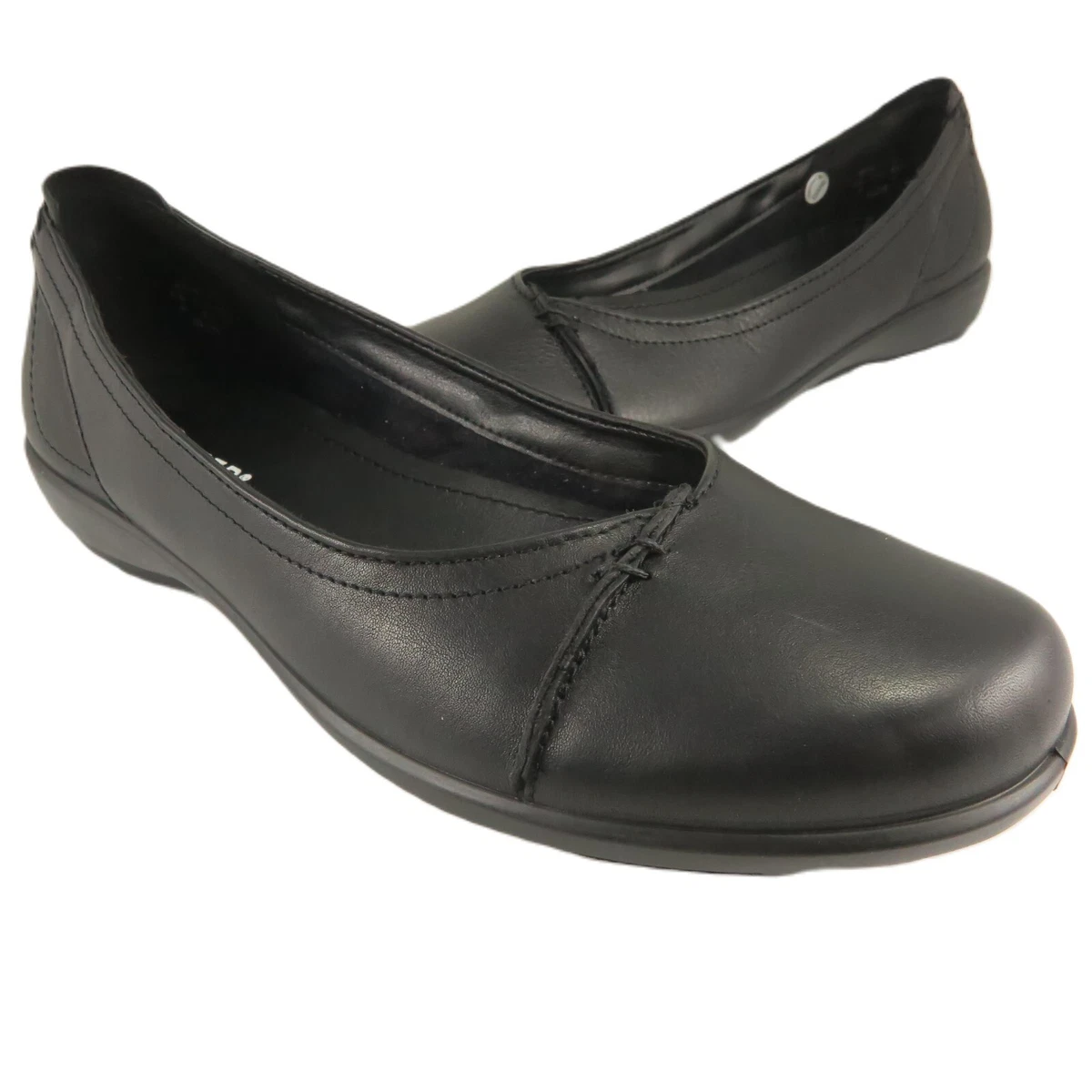 knee length dresses for ladies Hotter Donna Black Leather – Chequers Shoes