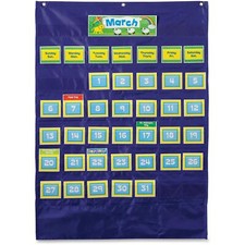 Carson-Dellosa Publishing Monthly Calendar 43-Pocket Chart with Day/Week Cards