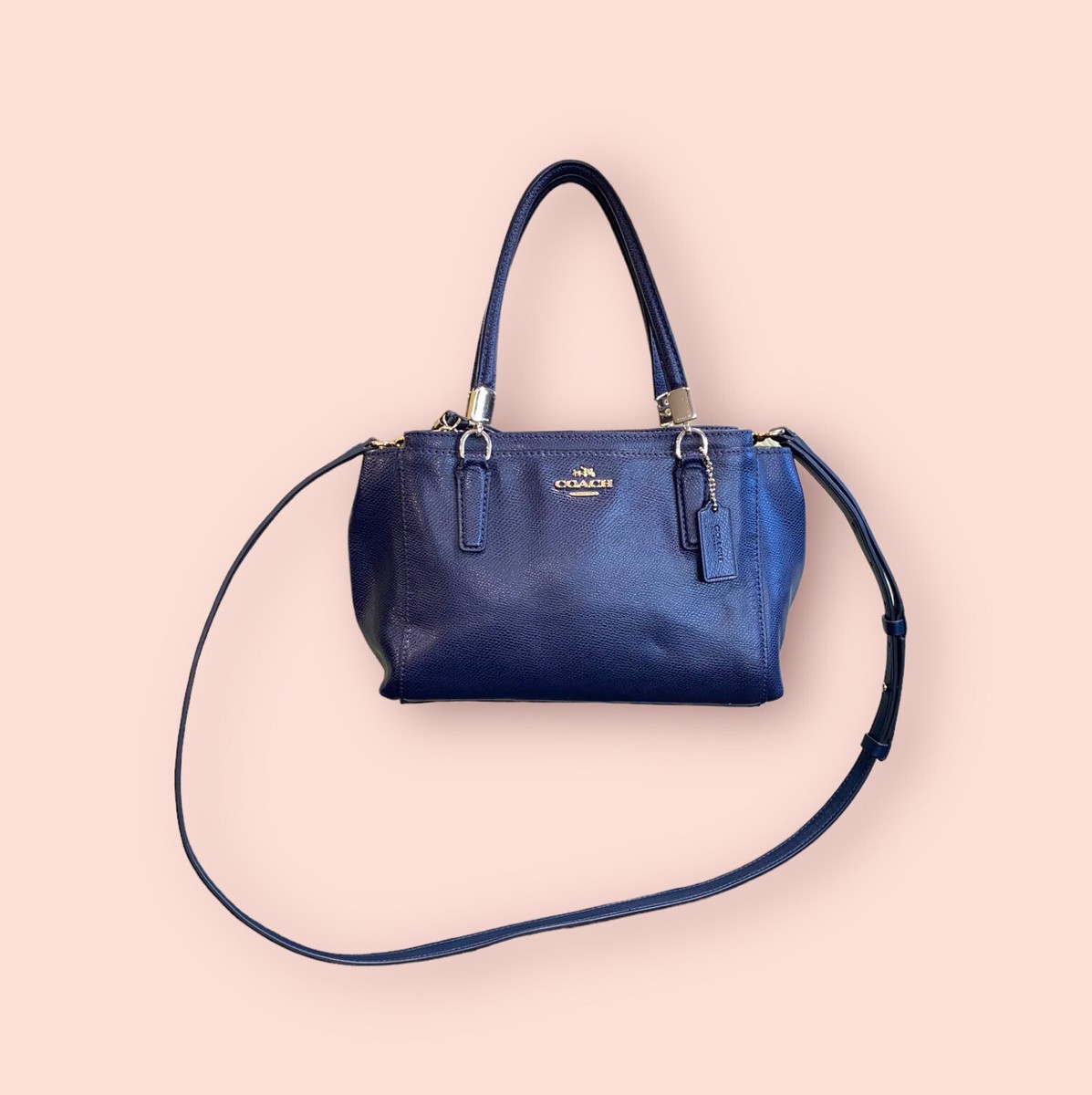 COACH Mini Christie Shoulder Caryall Luxury Designer Blue