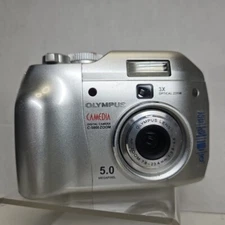 Olympus CAMEDIA C-5000 Zoom 5.0MP Digital Camera - Silver *GOOD/TESTED*