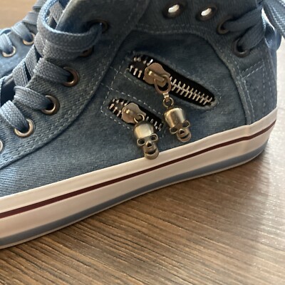 その他 Shoes-from-nakano Kojima Genes High Top Denim Sneakers Men's Side Zip Jean