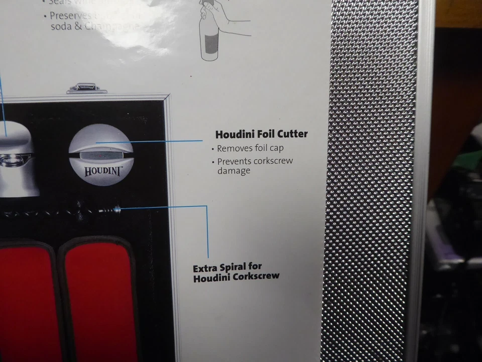 TOP OF RANGE HOUDINI LEVER CORKSCREW, 2013, WINE BOTTLE OPENER + COOLER ETC  - Image 3 of 4