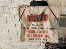 Vintage Antique Pfister Hybrids Apron North Belt Seed Growers Naperville Ill.