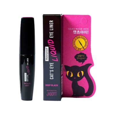 Jigott - Cat's Eye Waterproof Liquid Eyeliner 9g | Sulfate-Free, Paraben-Free