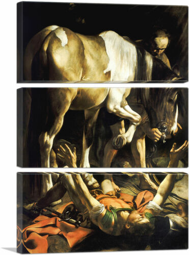 The Conversion of Saint Paul on the Way to Damascus Canvas Art Print Caravaggio - Picture 14 of 14
