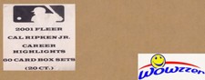 2001 Fleer Cal Ripken Jr. Career LE 20 Box Set CASE+20 1982 ROOKIE RP $1,000
