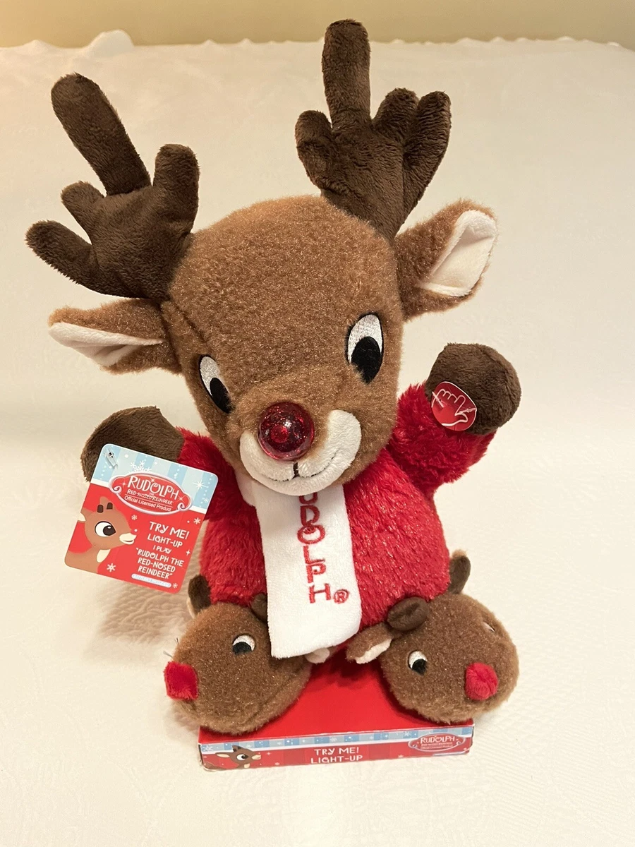 POUP E PELUCHE RUDOLPH LE NEZ ROUGE RENNE 12