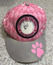 Secret Life Of Pets Girls Baseball Cap Pink Grey Order Of The Paw Gidget Pattern