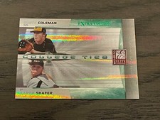 2008 Elite College Ties Green Dusty Coleman Aaron Shafer #CTC-17 0817/1500