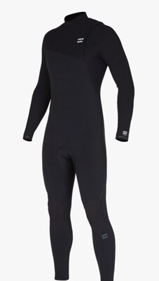 Billabong Herren 3/2mm Furnace Natural Zipper-less Neoprenanzug, Schwarz - M - UVP 440£