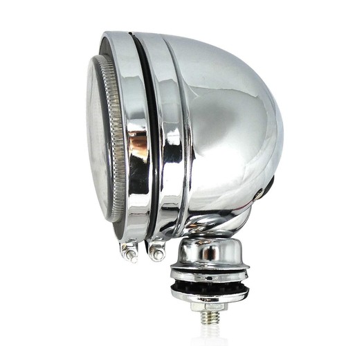 1x 4" Chrome Car Van Bus Front LED Lights 12V Spot Fog Halogen Round Lamp 12V - Picture 2 of 11
