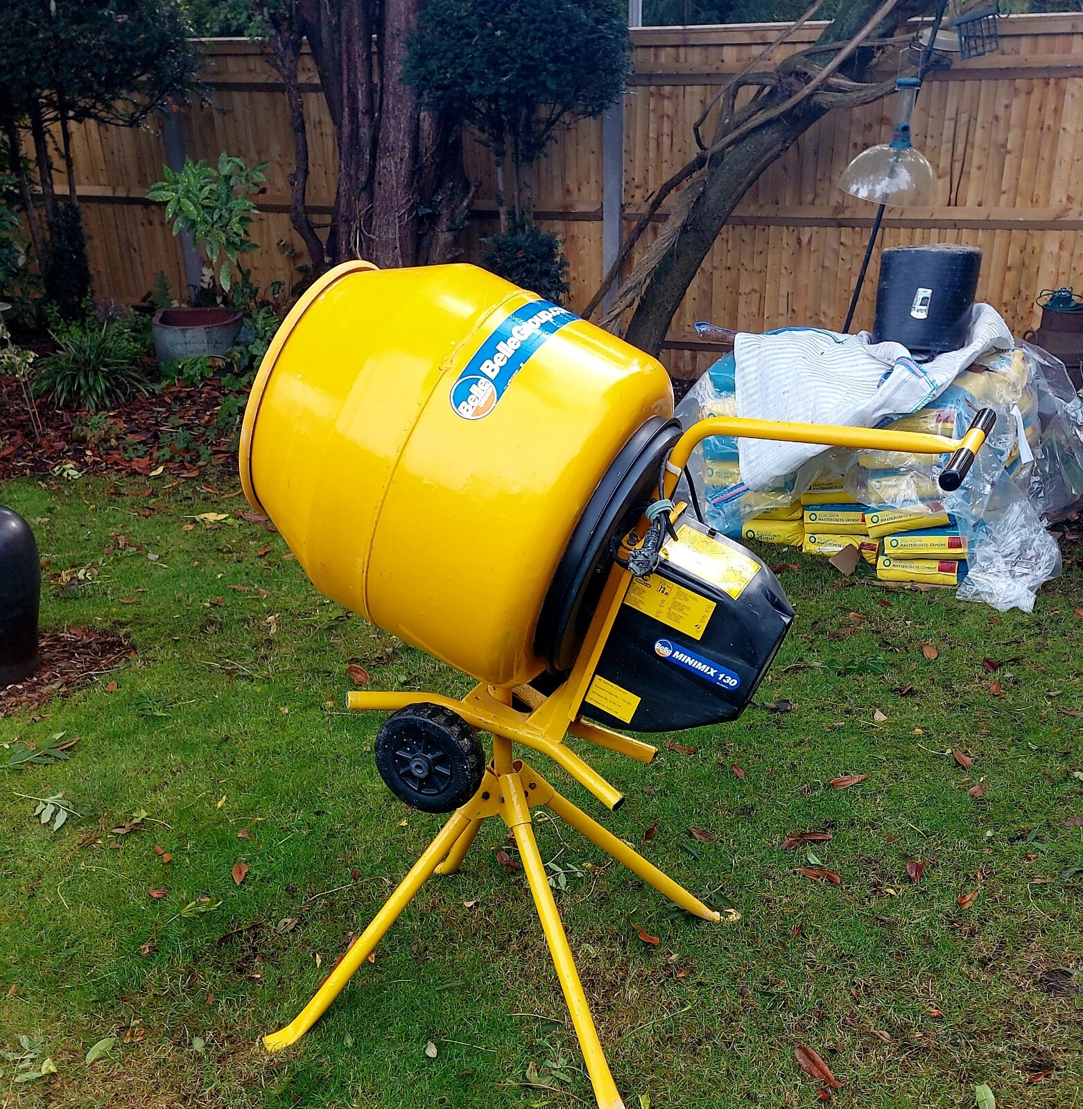 Belle Minimix 130 TipUp Cement Mixer Concrete Mixer 230v 2022 Built