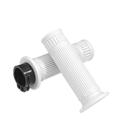 Rubber Vintage Motorcycle Handle Bar Grip 1'' 25mm Hand Grips Dual For Honda BMW - Picture 14 of 21