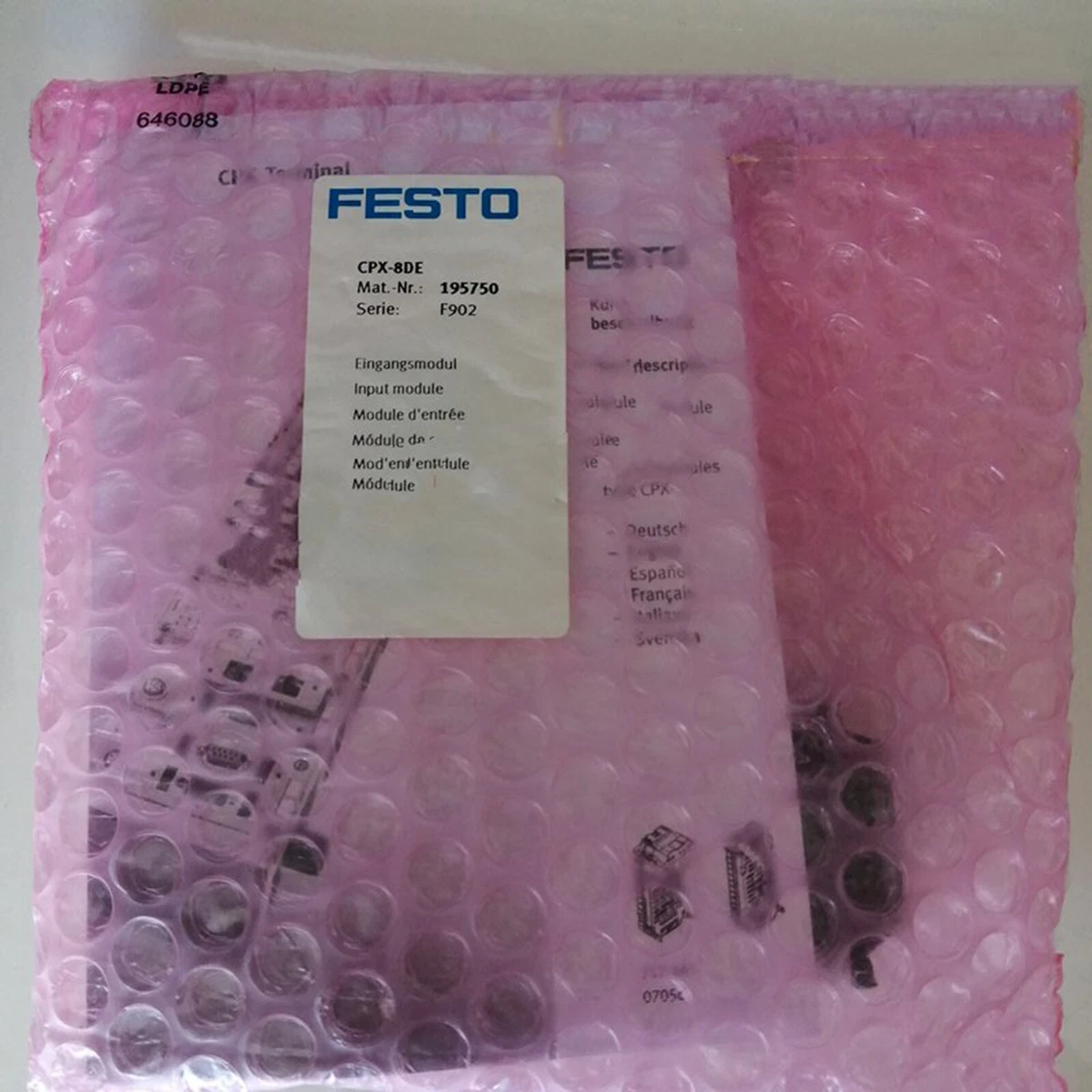 コメント者5/24 大20 New One Festo CPX-8DE 195750 Input Module CPX8DE Expedited